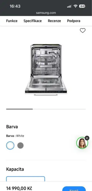 NOVÁ vestavná myčka Samsung DW60A6082BB – NEROZBALENÁ