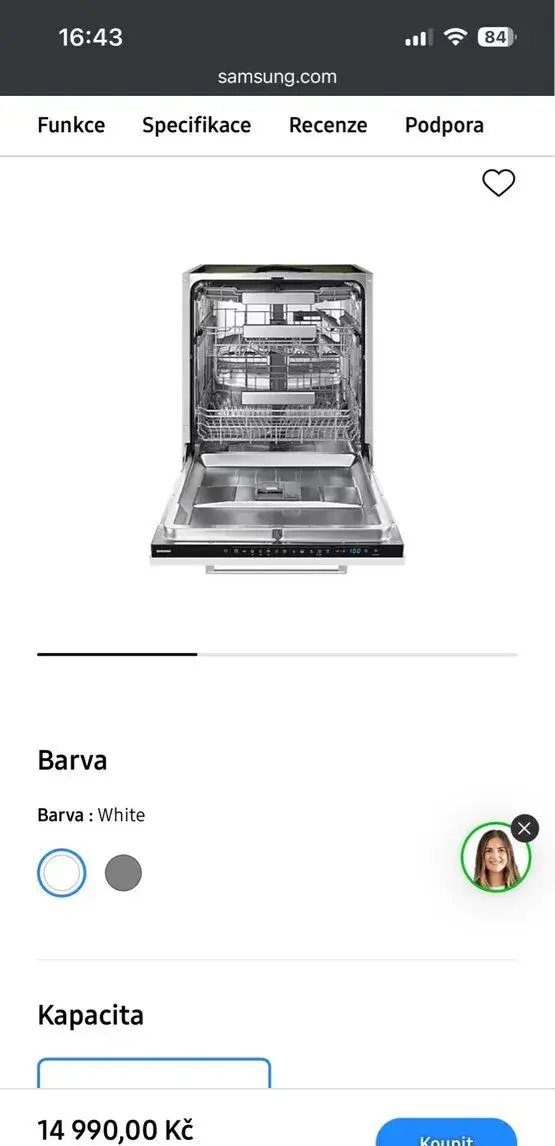 NOVÁ vestavná myčka Samsung DW60A6082BB – NEROZBALENÁ