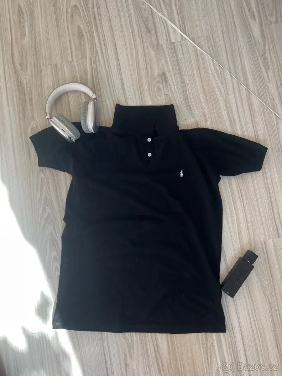 Pánské polo tričko Ralph Lauren – černé - M