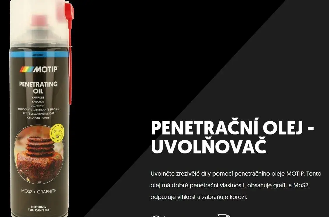 Motip - Penetrační olej - uvolňovač