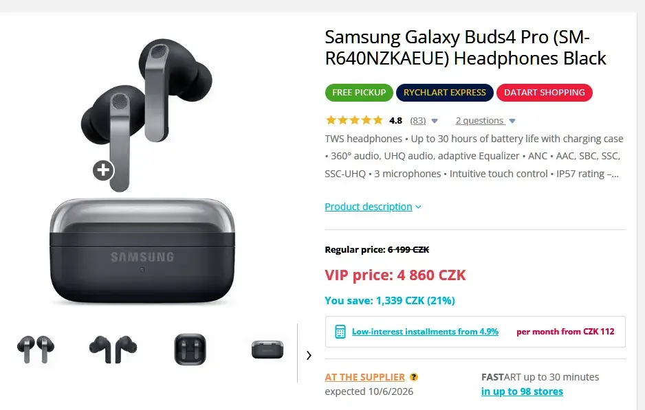 Galaxy Buds 4 Pro + Galaxy Tab A11 64GB