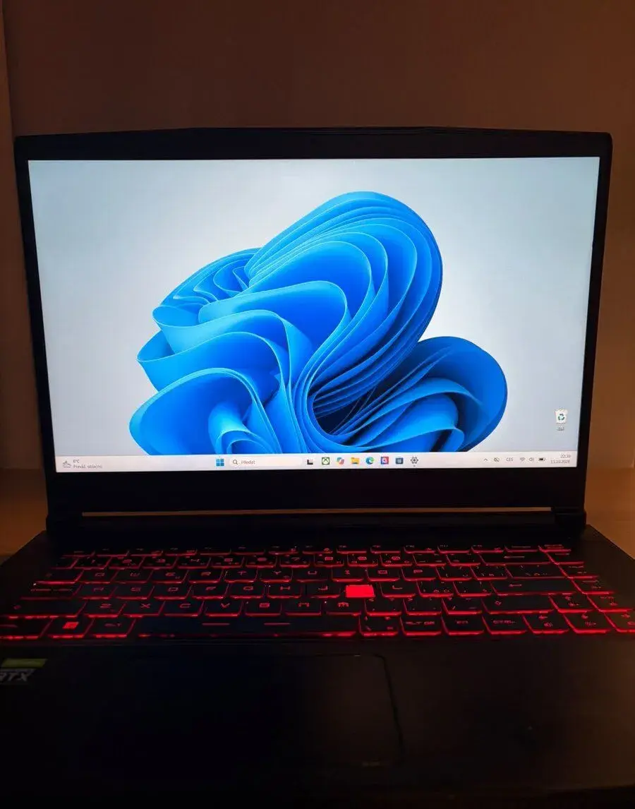 Herní notebook MSI GF63 Thin,RTX 3050, 16GB RAM