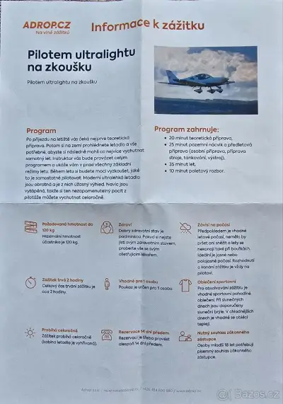 Pilotem ultralightu na zkoušku