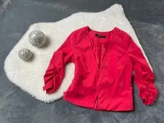 Růžové sako do pasu
