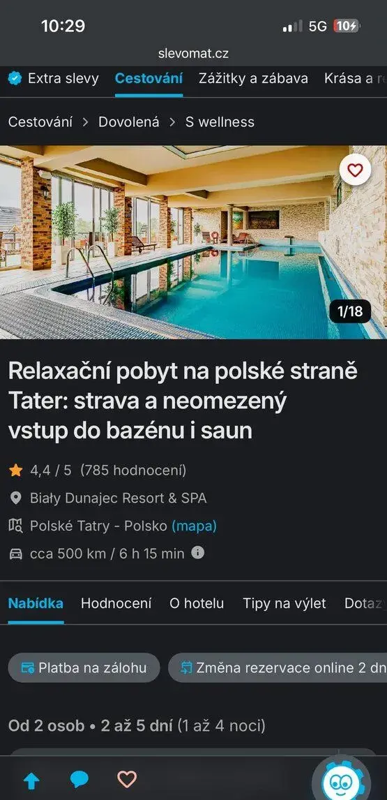 Pobyt v Polských Tatrách