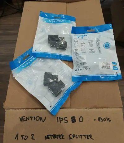 pasivní RJ45 rozdvojka, Vention IPSB0, 2ks v balení-výprodej