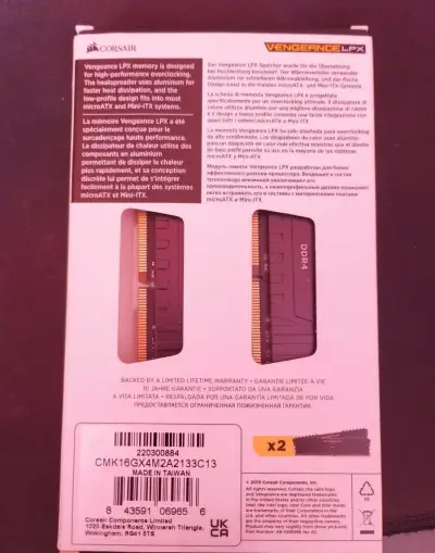 Corsair Vengeance LPX DDR4 2133MHz, 2x8GB (16GB kit)