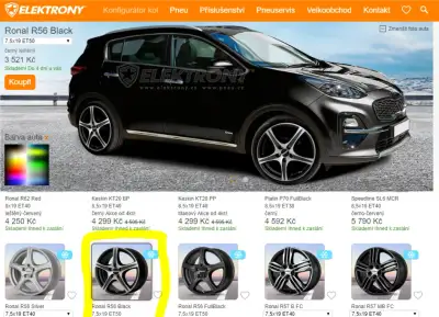 Sada 4x zimní Michelin Alpin+Ronal 19"
