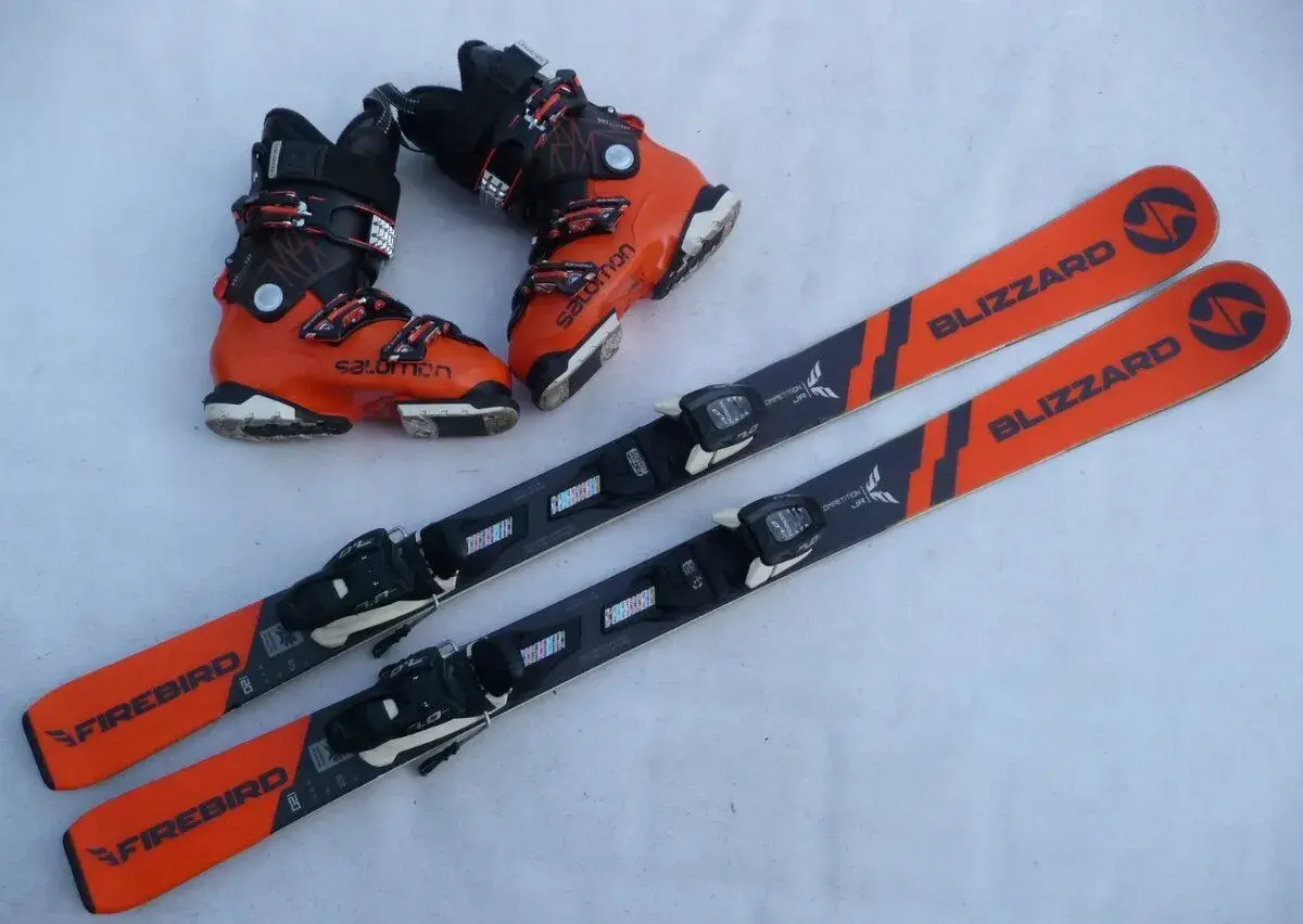 468. Lyže BLIZZARD - 120 cm + boty SALOMON 35 eu - set