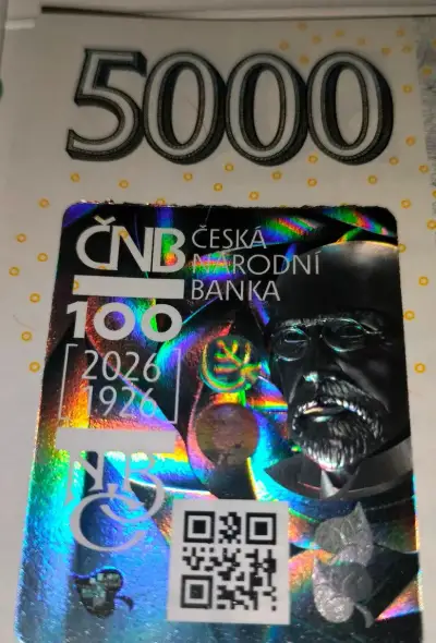 Bankovka 5000 Kč s přítiskem ČNB – Postupky + Přebaly