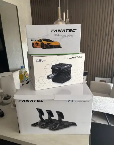 Fanatec CSL DD (8Nm), Mclaren volant a CSL Elite pedály V2