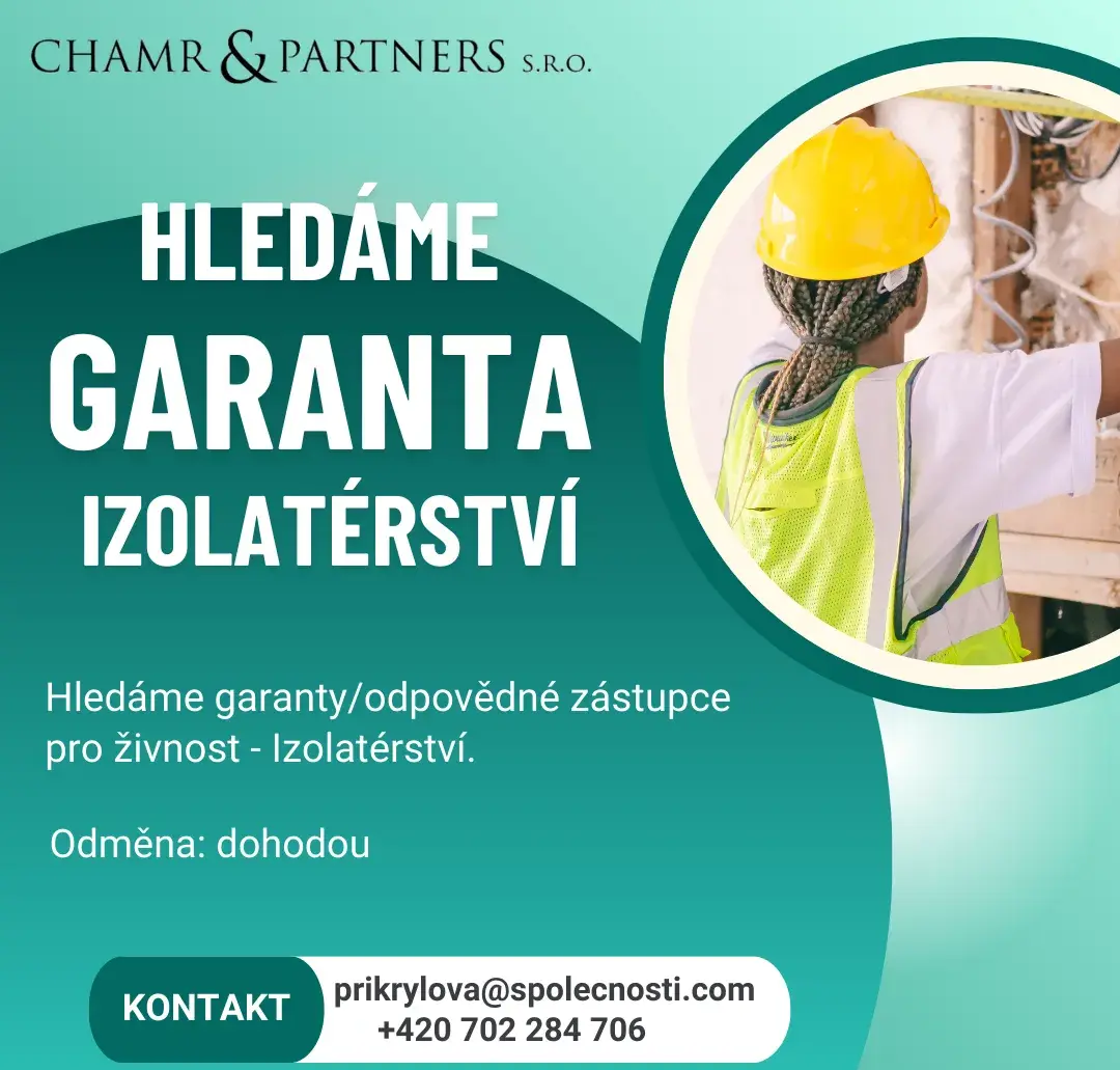 Odpovědného zástupce - Izolatérství