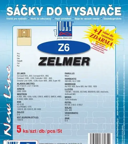 Sáčky do vysavače Zelmer Z6
