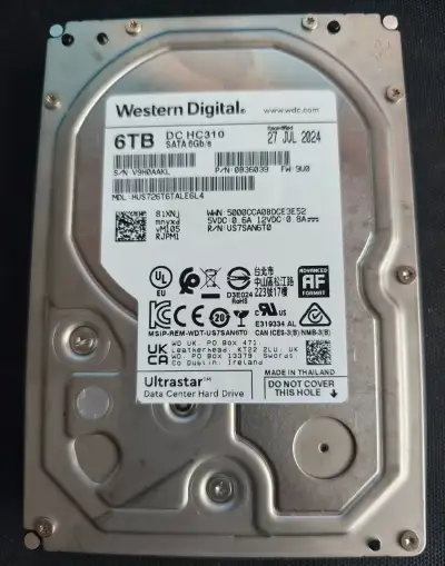 HDD 6TB WD red, gold, dc