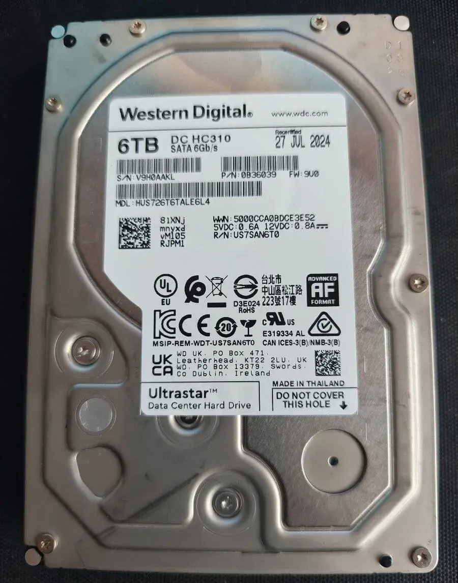 HDD 6TB WD red, gold, dc