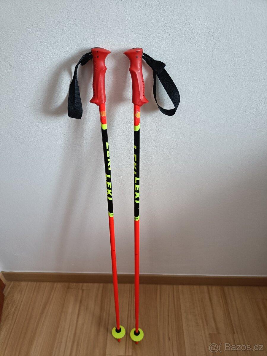 Dětské sjezdové hole Leki RACING KIDS 100