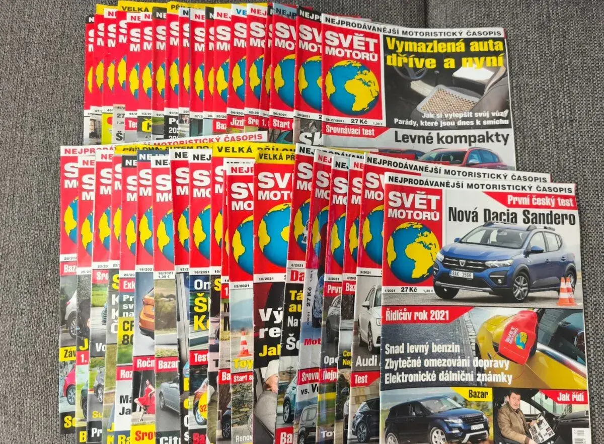 Časopisy Svět Motorů 2021-2025, speciály, starší čísla