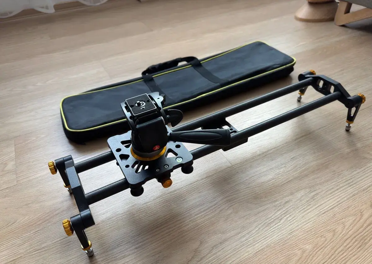 Karbonový Slider + hlava Manfrotto