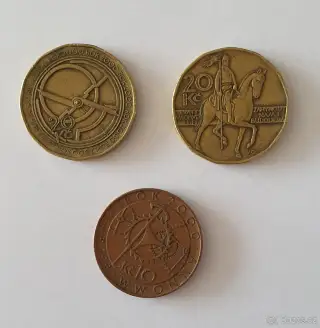 🪙 10Kč 2x 20Kč 2000 SADA MINCÍ ROK 2000 - MILENIUM