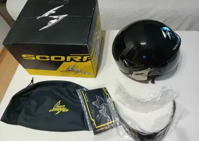 Moto přilba SCORPION EXO-100 PADOVA II černý lesk