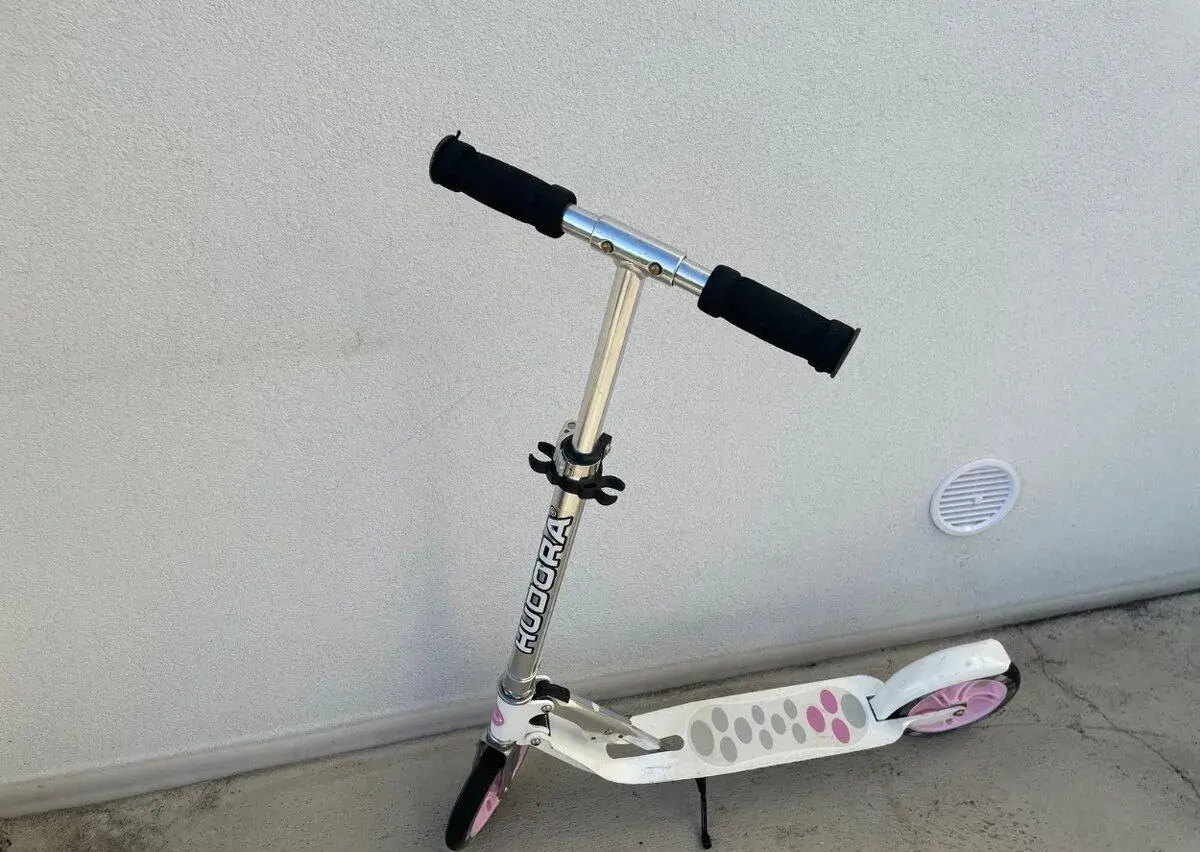 HUDORA BigWheel 205 fialovo-bílá – skládací koloběžka, kola