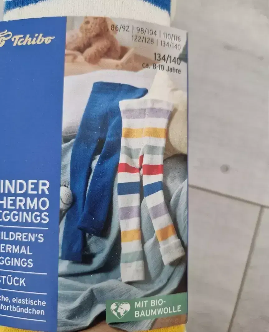 Dětské termolegíny, vel.130/140, nenošené, Tchibo