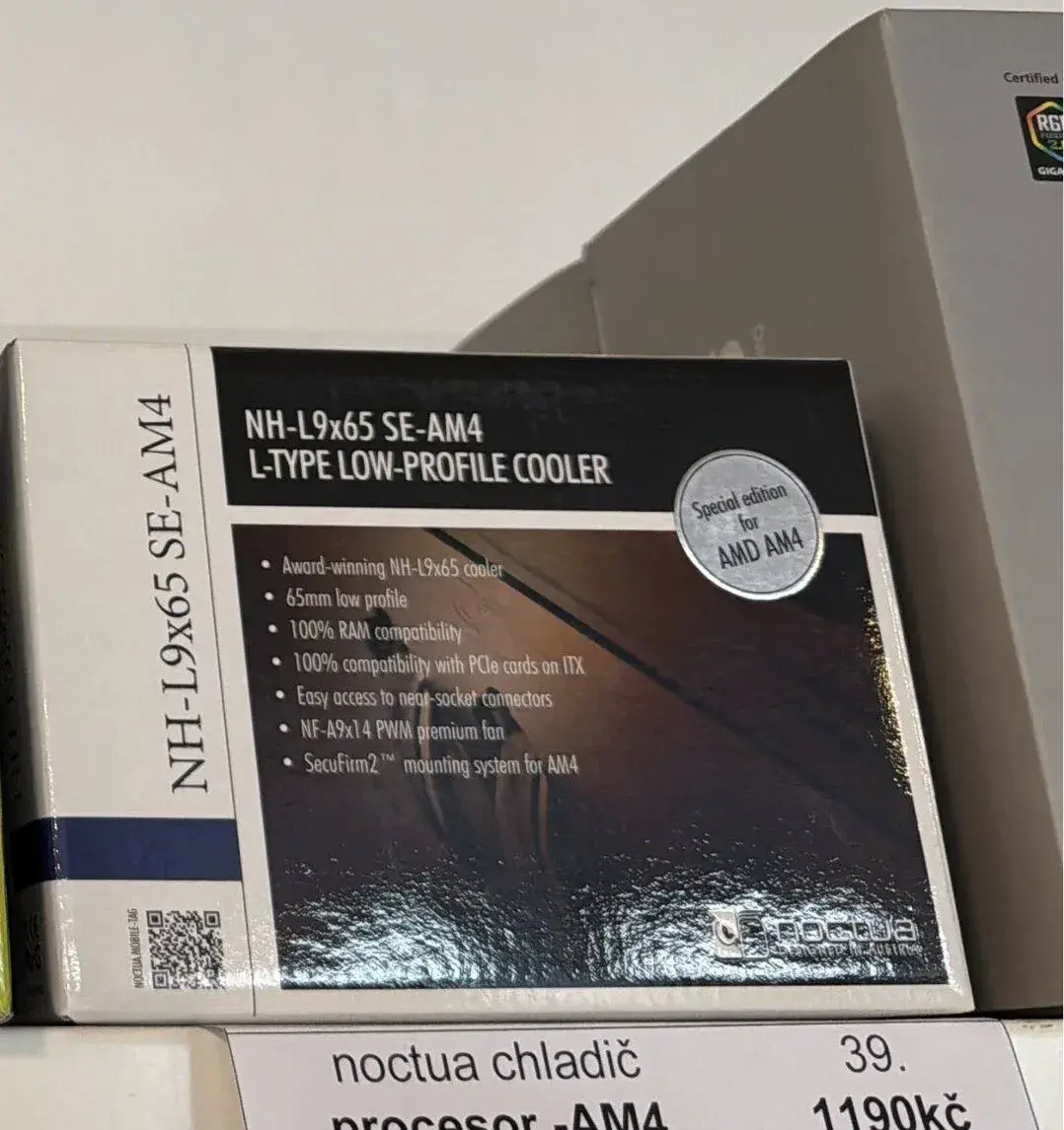 nízkoprofilový chladič CPU Noctua NH-L9x65 nový