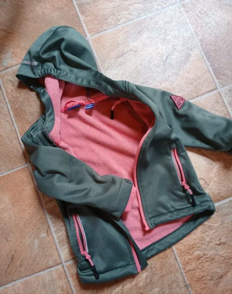 Dívčí teplá mikina s kapucí, dívčí bunda