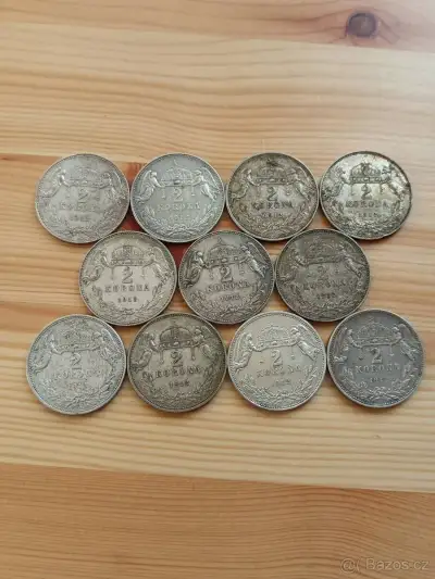 Stříbrná 2 Koruna RU 1912 KB Andělíčková František Josef I.