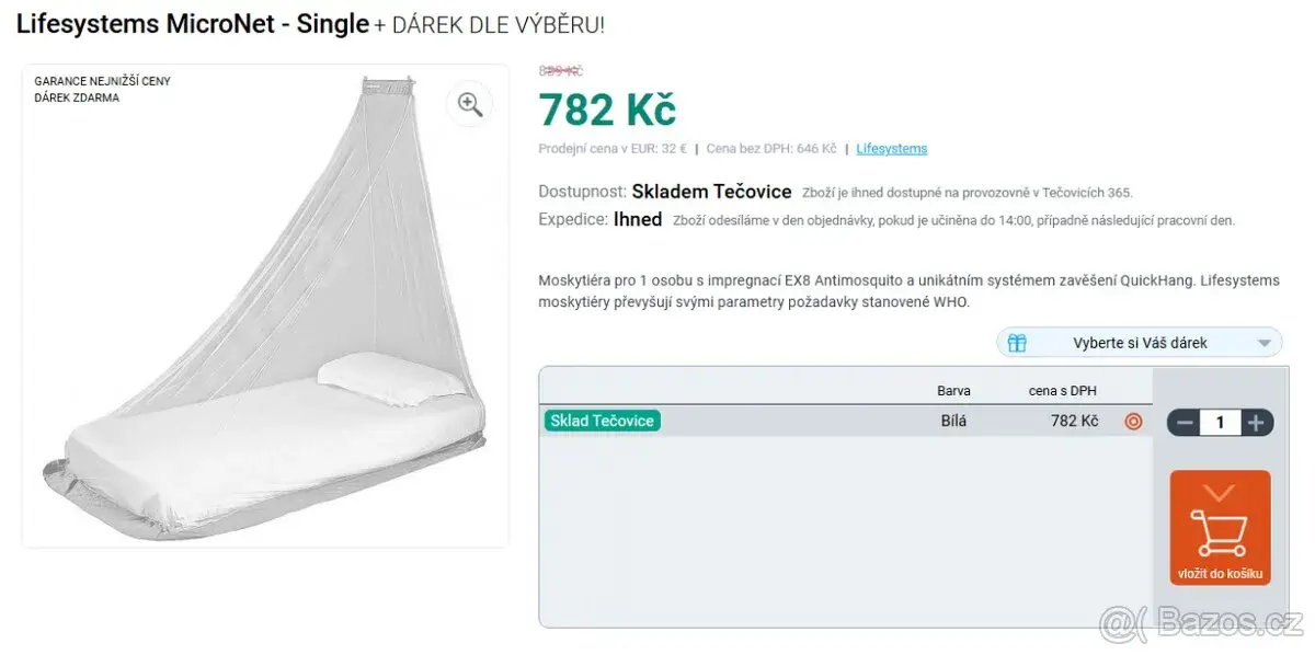 Myskytiéra Lifesystems MicroNet - Single záruka 2 roky