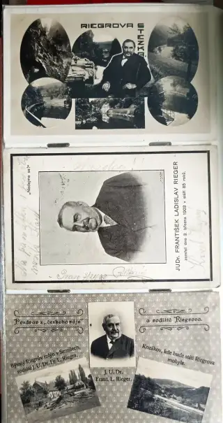 3x pohlednice - dopisnice " Český ráj. F. Rieger "