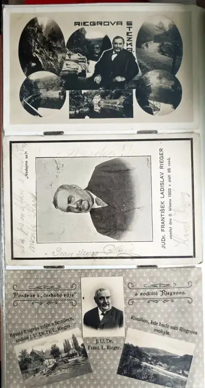 3x pohlednice - dopisnice " Český ráj. F. Rieger "