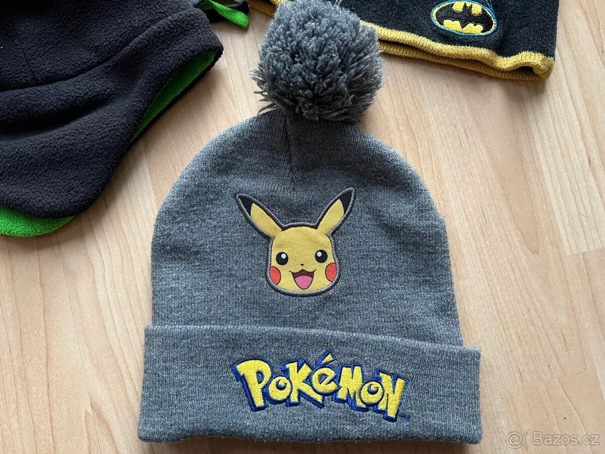 Klučičí čepice Pokemon Pikachu 4-7 let