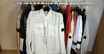 Originální lněné košile C.P. Company M