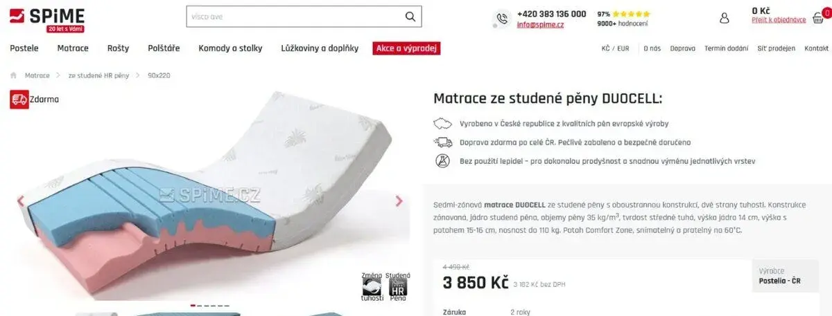 Matrace 2 ks