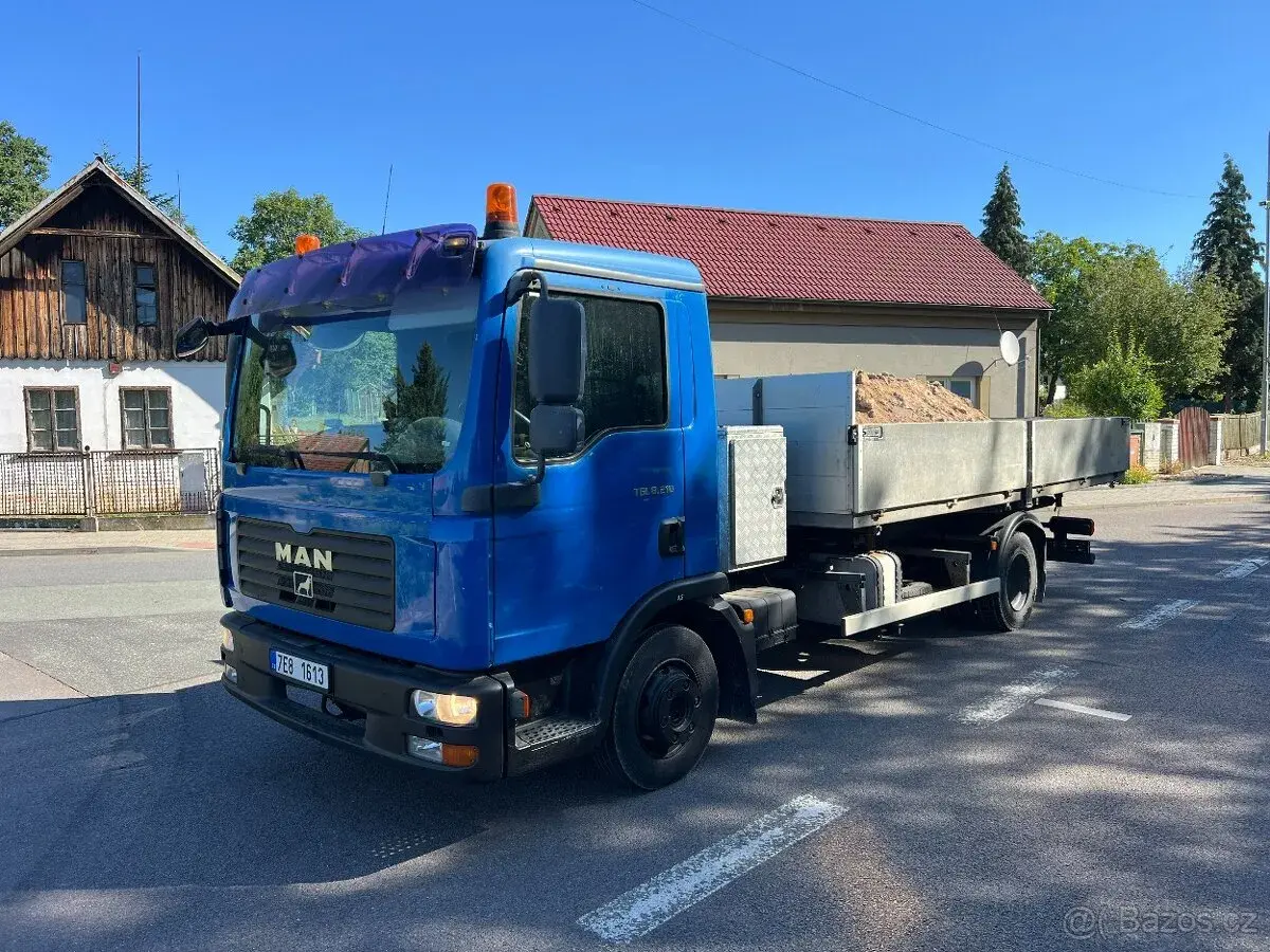 Třístranný sklápěč MAN TGL 8-210ps/pouze 106tis.km / DPH