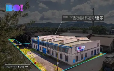 Prodej skladovacího prostoru 1147 m², pozemek 3049 m², Frýdl