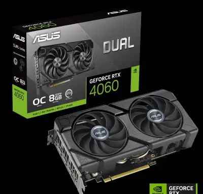 ASUS DUAL GeForce RTX 4060 8GB OC EVO - Záruka 3 Roky Alza
