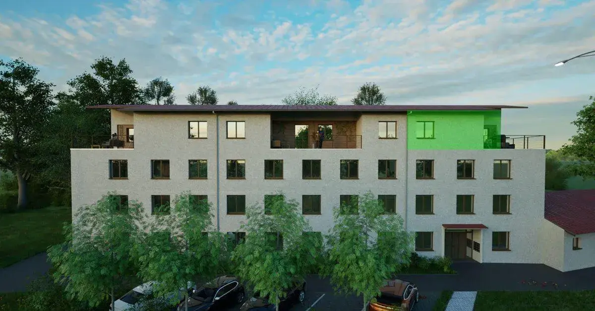 Nový střešní byt 3+kk s velkou terasou - Horská, Litvínov