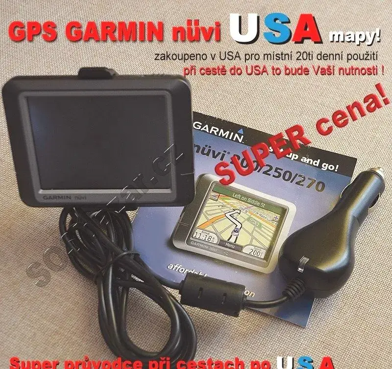 GPS “GARMIN nuvi” s USA mapami.
