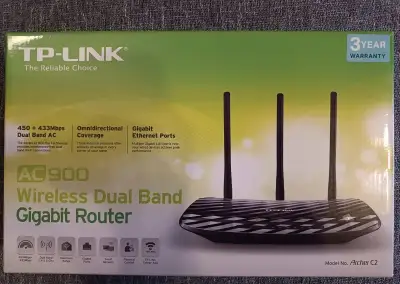 Gigabitový Dual-Band WiFi router TP-Link Archer C2 (AC900) –