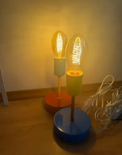 Stolní lampička/svítilna retro design 2ks
