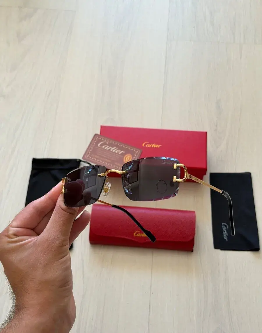 Cartier zlaté pánske slnečné okuliare