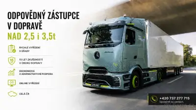 Odpovědný zástupce - nákladní doprava nad 3,5t i 2,5t