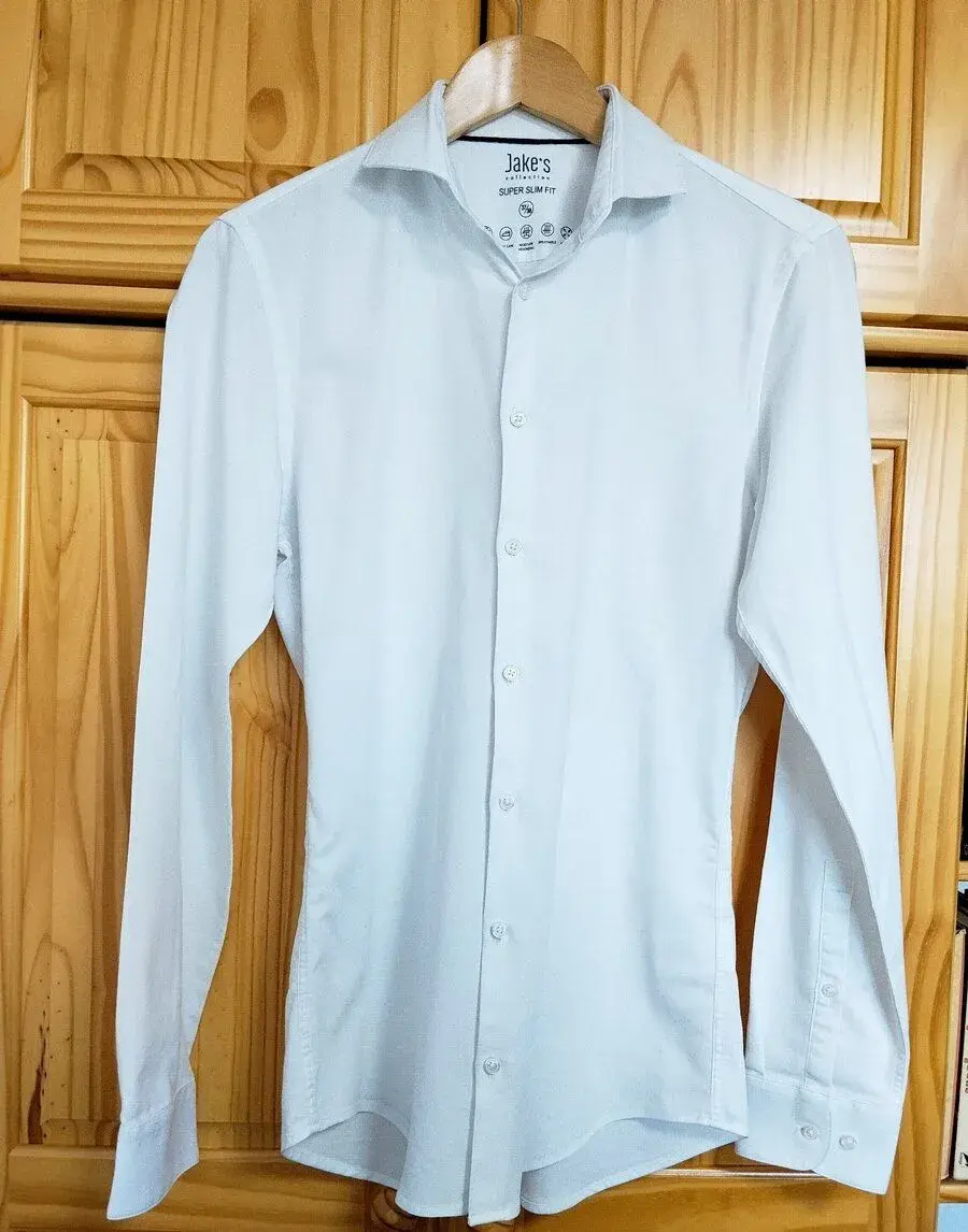 Nová bílá košile Jakes Super slim fit 37/38
