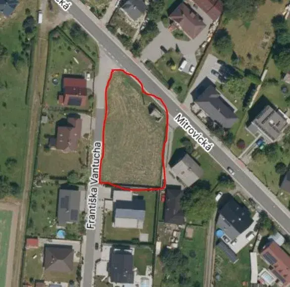 Stavební pozemek 1 532 m² – Ostrava, Nová Bělá