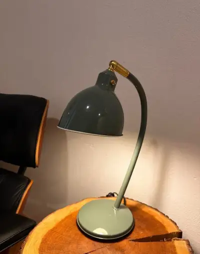 Ikea RÖDFLIK Stolní lampa, šedozelené