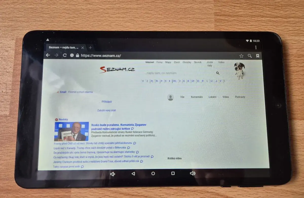 Dotykový tablet GoGEN TA 8600 QUAD s pouzdrem