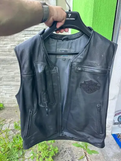 Airbagová kožená vesta Helite