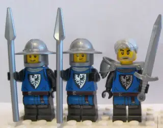 Lego figurky castle středověk Black Falcon, selka